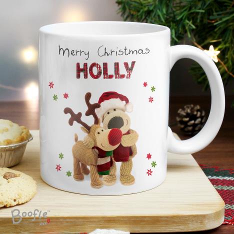 Personalised Boofle Christmas Reindeer Mug Extra Image 1